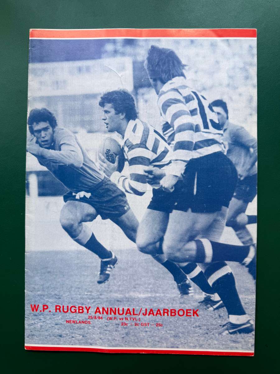 Rugby Programme - Western-Province vs Northern-Transvaal 25/08/1984