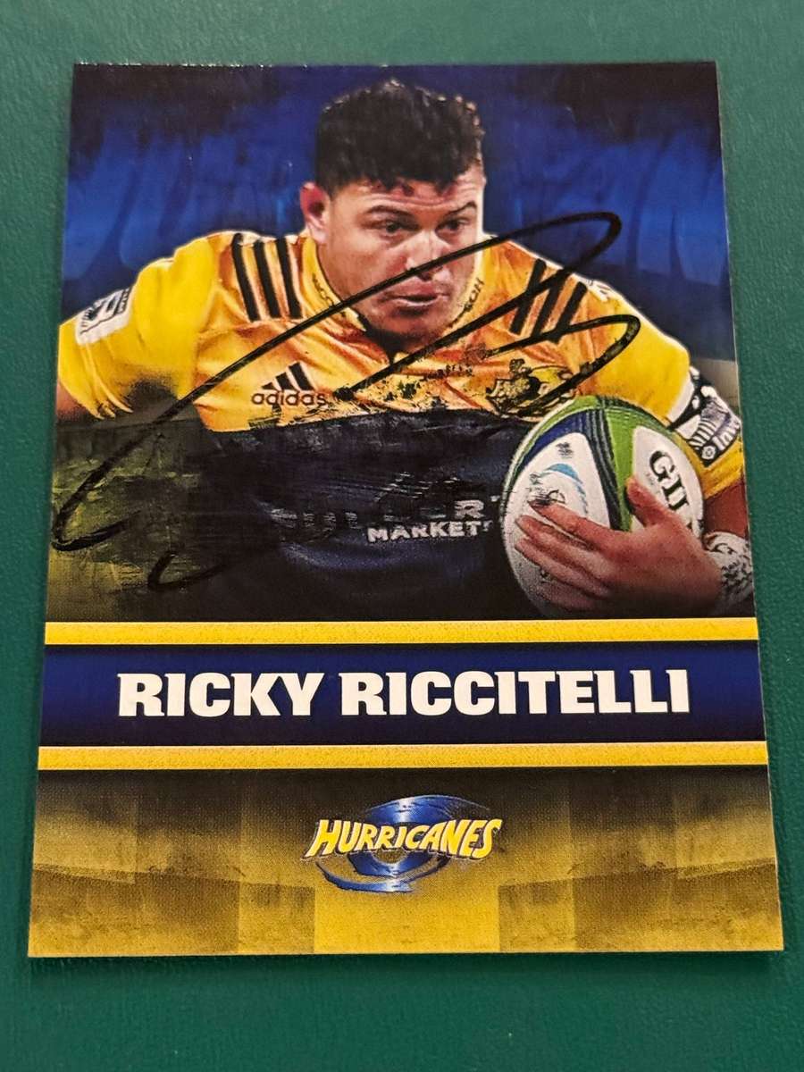 Rugby Card - *SIGNED* Ricky Riccitelli 2017 NZ Tap and Play Rugby Card
