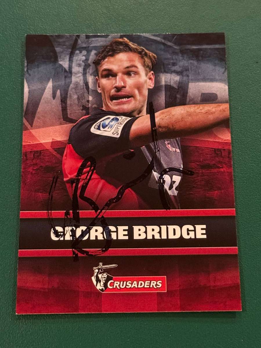 Rugby Card - *SIGNED* George Bridge 2017 NZ Tap and Play Rugby Card