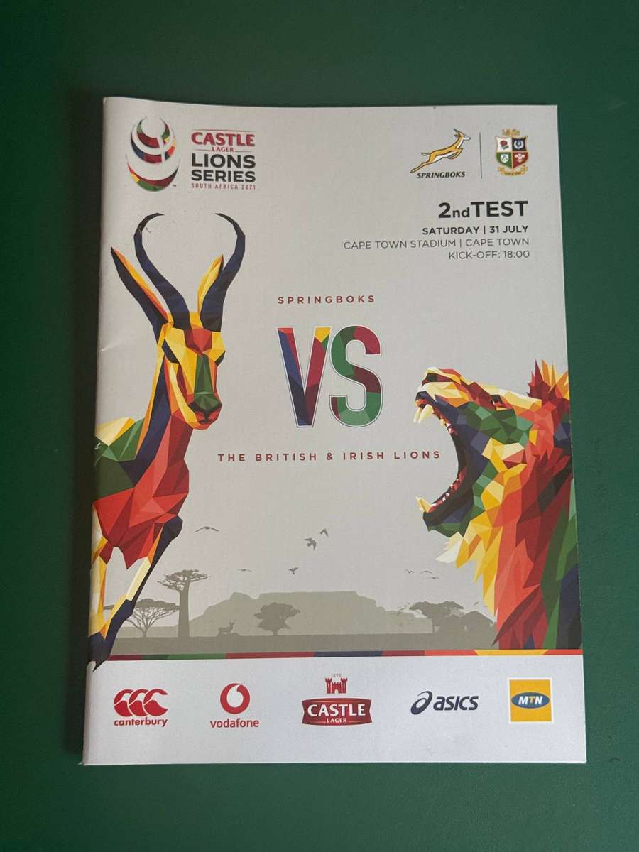 Rugby Programme - South-Africa vs British and Irish Lions 31/07/2021 (2nd Test)