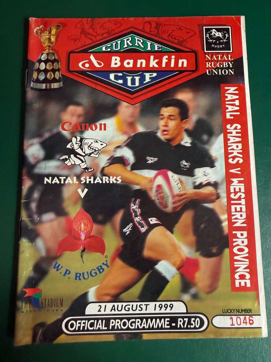 Rugby Programme - Natal vs Western-Province 21/08/1999