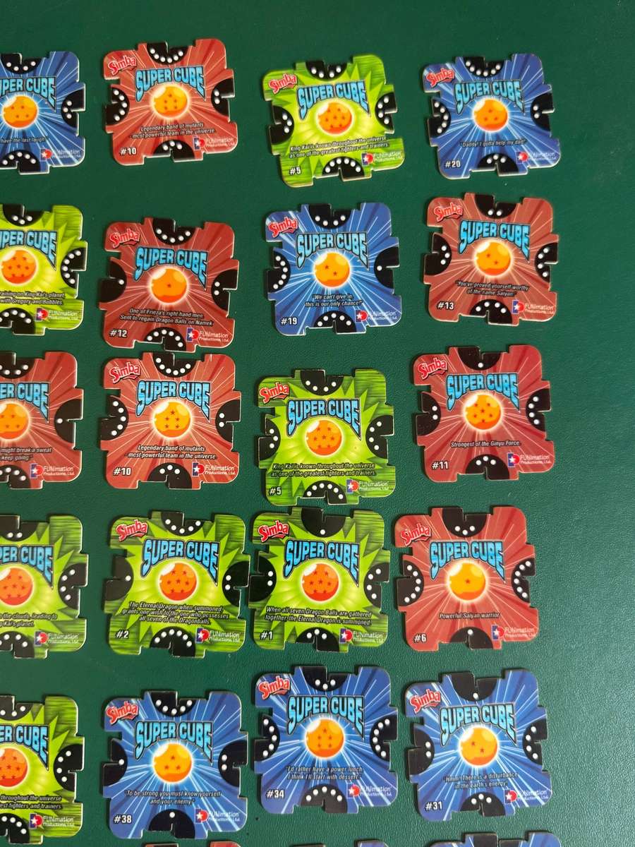 Simba Tazos - Dragonball Z Super Cube * 39 Tazos