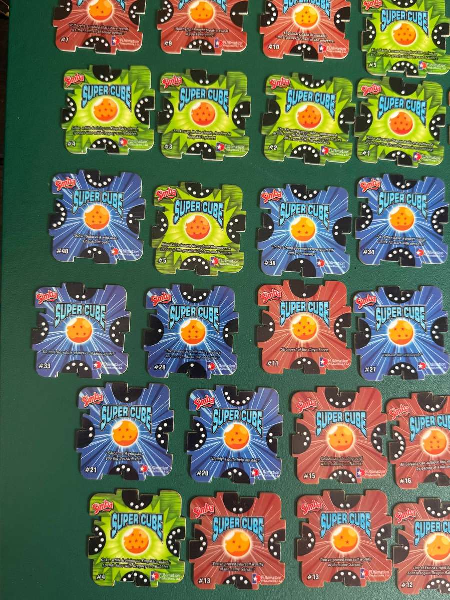 Simba Tazos - Dragonball Z Super Cube * 39 Tazos