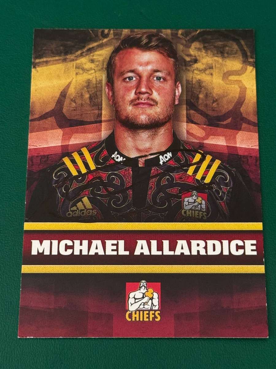 Rugby Card - *SIGNED* Michael Allardice 2017 NZ Tap and Play Rugby Card