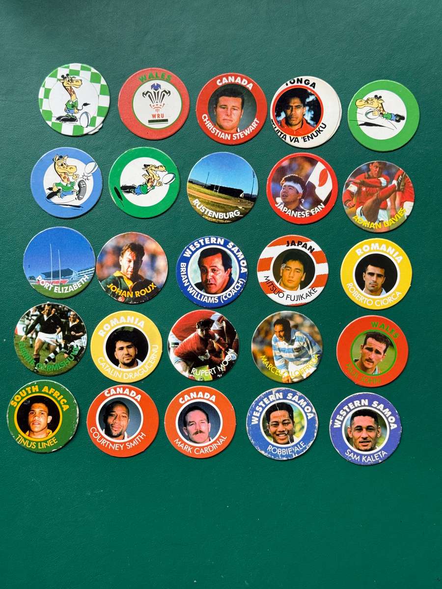 Rugby Tazos/Slammas - 25 * 1995 Rugby World Cup Tazos/Slammas