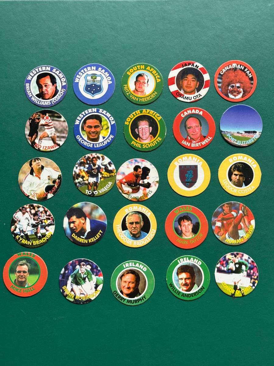 Rugby Tazos/Slammas - 25 * Arlenco 1995 Rugby World Cup Tazos/Slammas