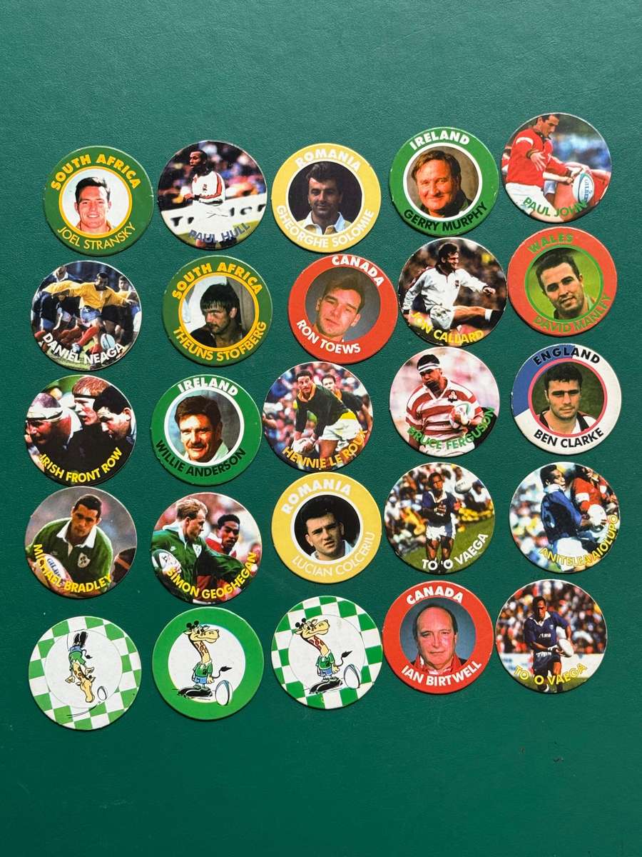 Rugby Tazos/Slammas - 25 * Arlenco 1995 Rugby World Cup Tazos/Slammas