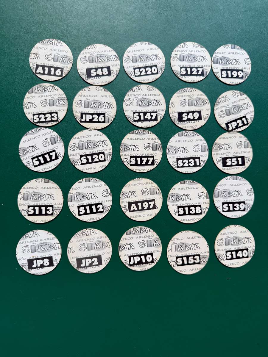 Rugby Tazos/Slammas - 25 * Arlenco 1995 Rugby World Cup Tazos/Slammas