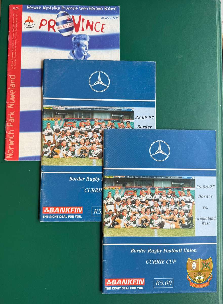 Rugby Programmes * 3 (1997)