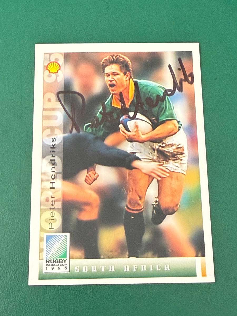 Rugby Card - *SIGNED* Pieter Hendriks 1995 Sports Deck Rugby Card