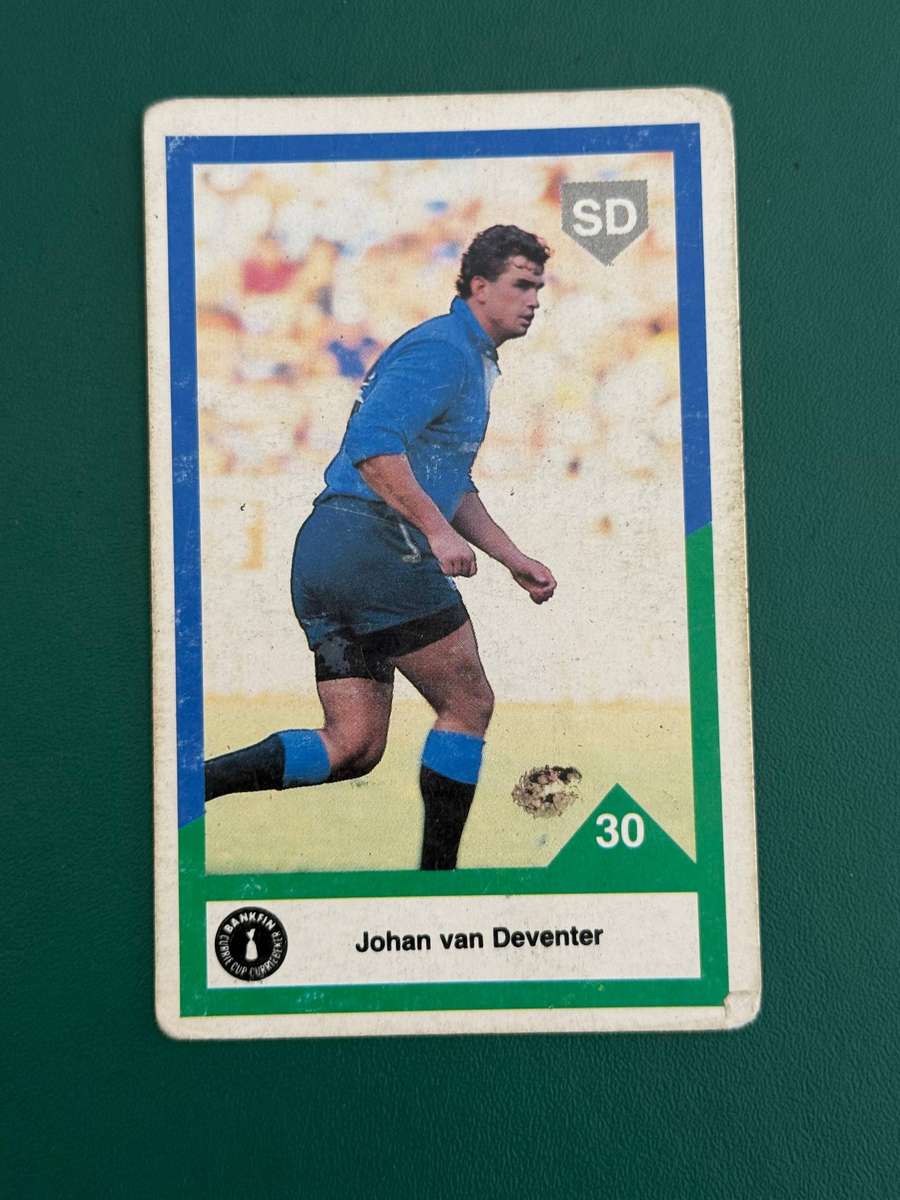 Rugby Card - Johan van Deventer 1992 Sports Deck Rugby Card