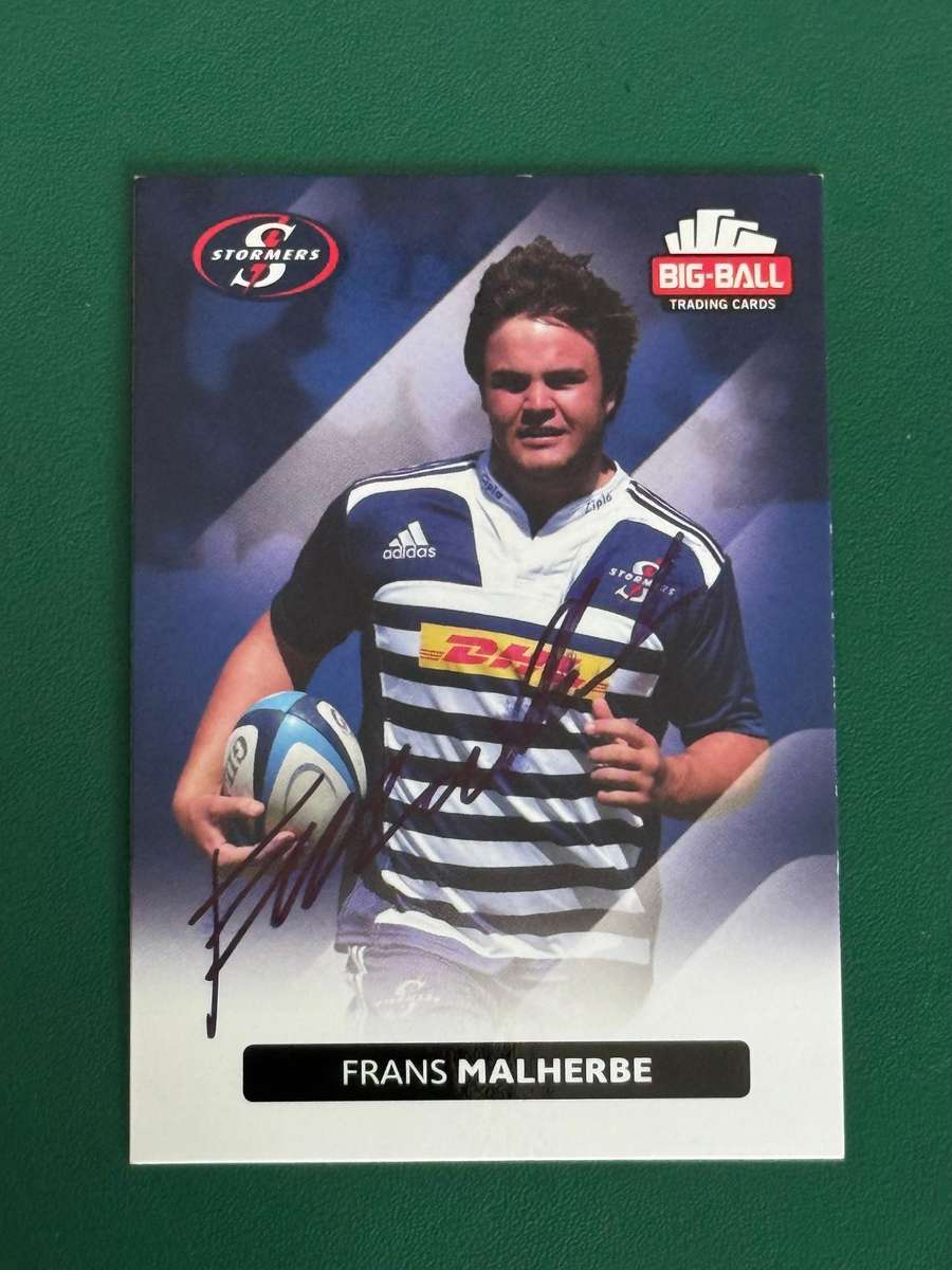 Rugby Card - *SIGNED* Frans Malherbe 2012 Big Ball Rugby Card