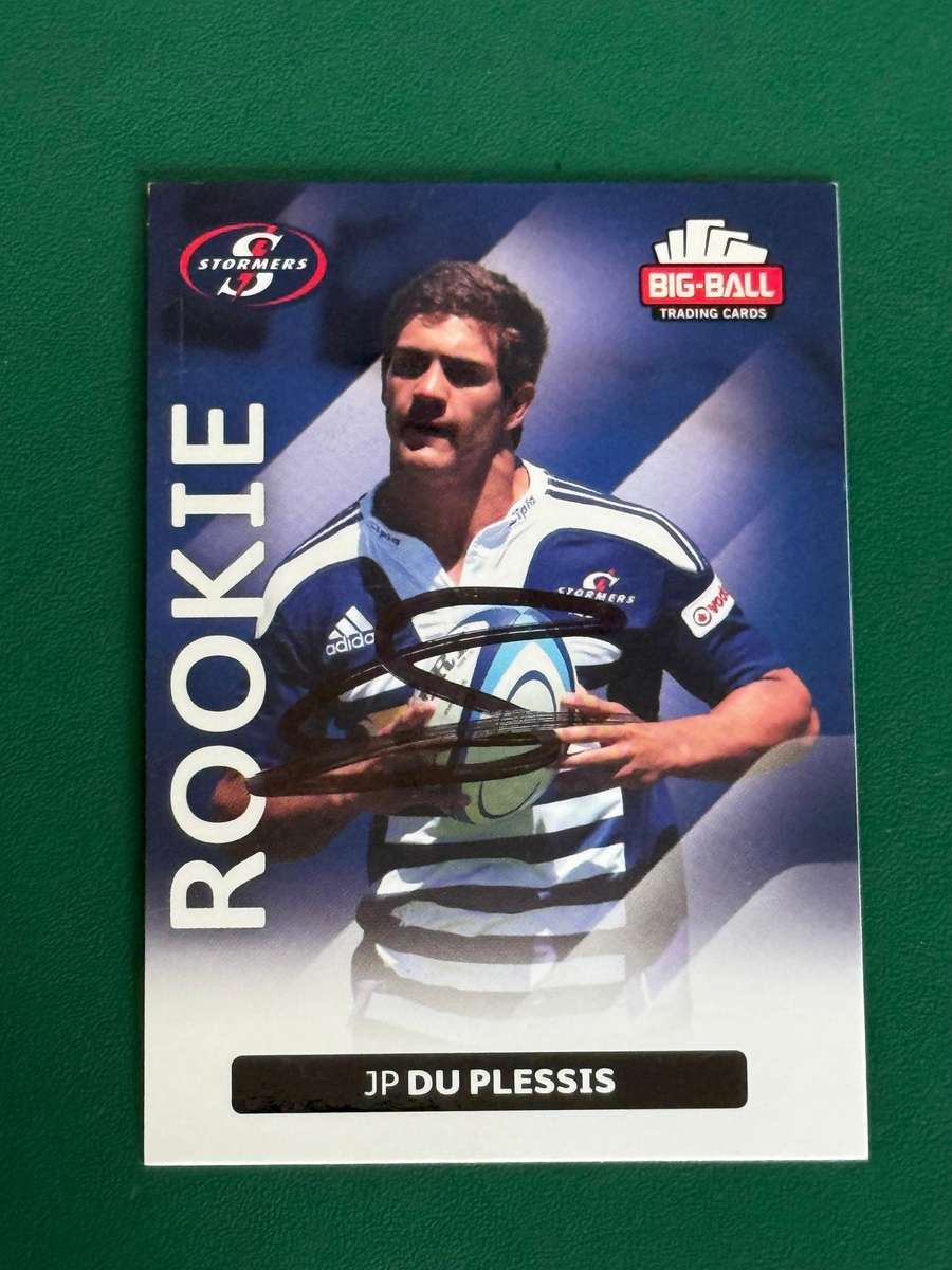 Rugby Card - *SIGNED* JP Du Plessis 2012 Big Ball Rugby Card