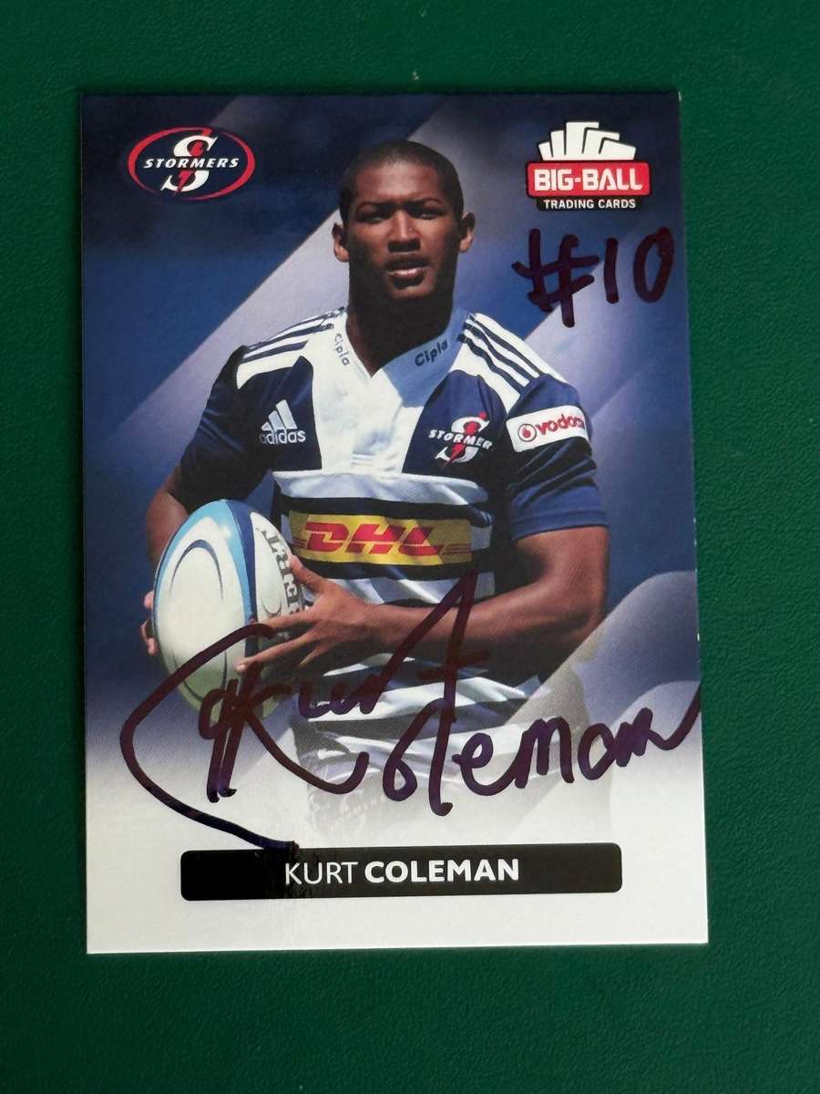 Rugby Card - *SIGNED* Kurt Coleman 2012 Big Ball Rugby Card