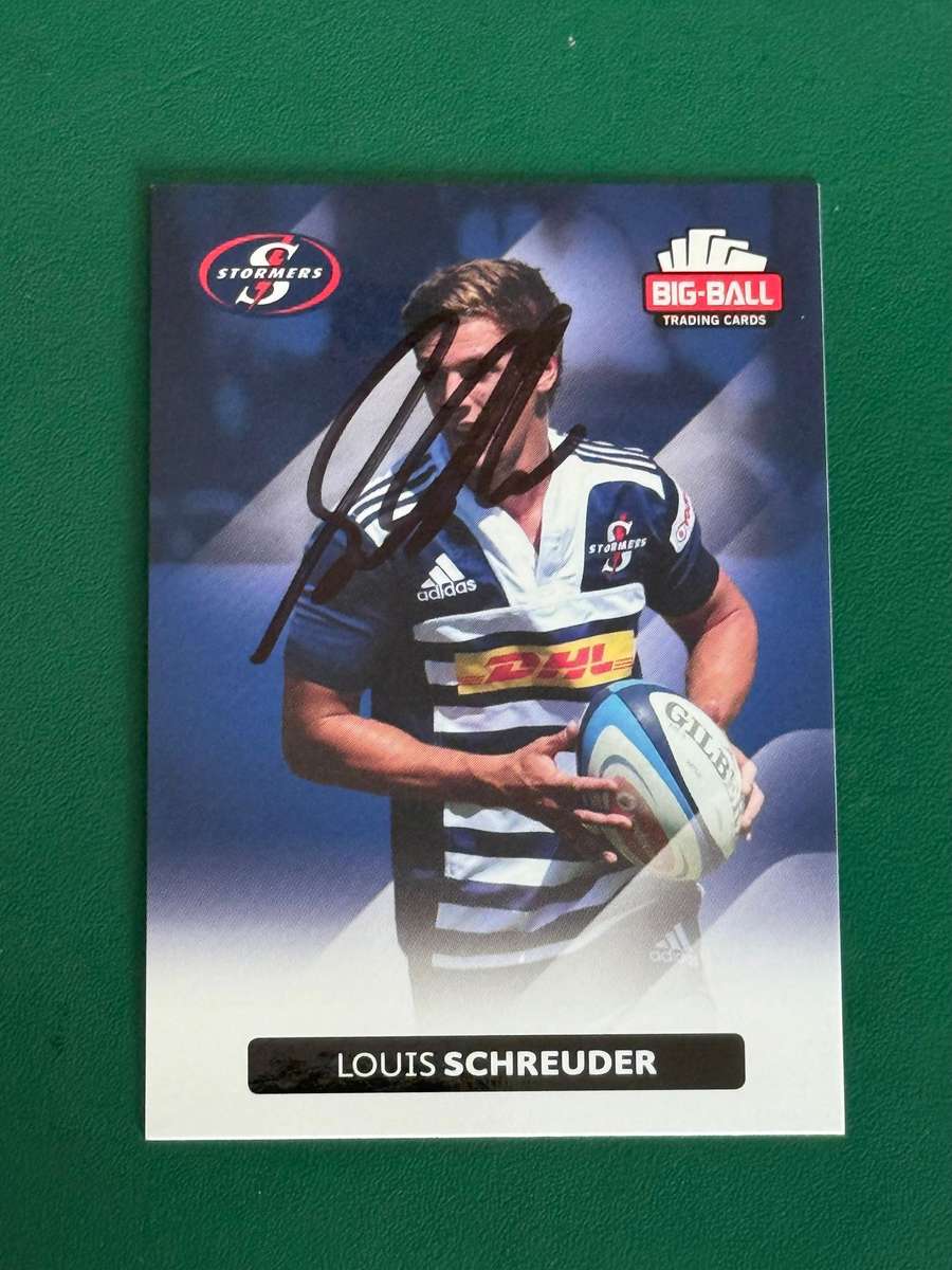 Rugby Card - *SIGNED* Louis Schreuder 2012 Big Ball Rugby Card