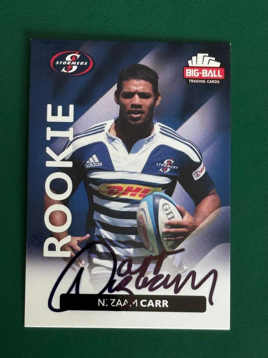 Rugby Card - *SIGNED* Nizaam Carr 2012 Big Ball Rugby Card