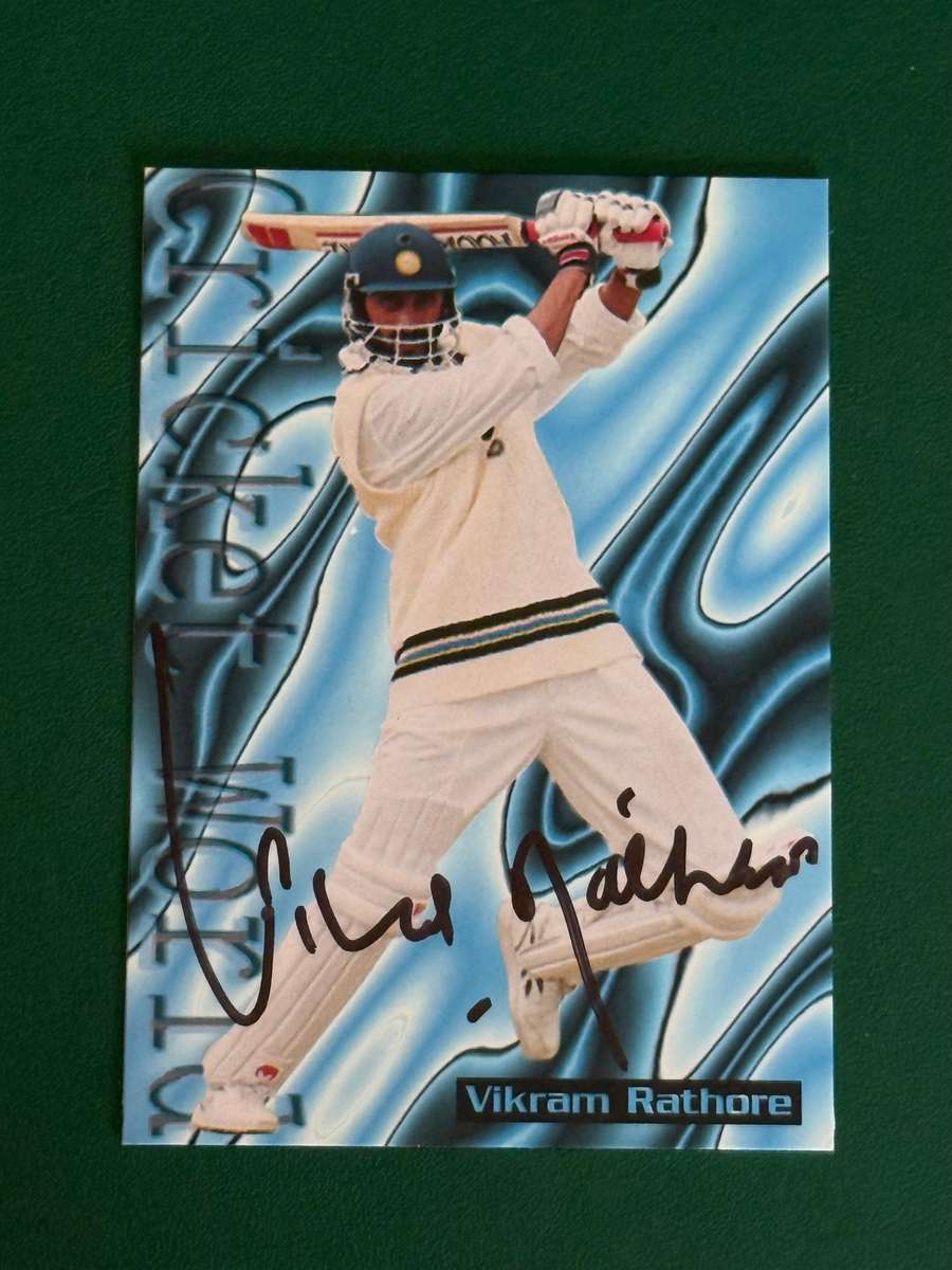 Cricket Card - *SIGNED* Vikram Rathore 1996 Sports Deck Cricket Card