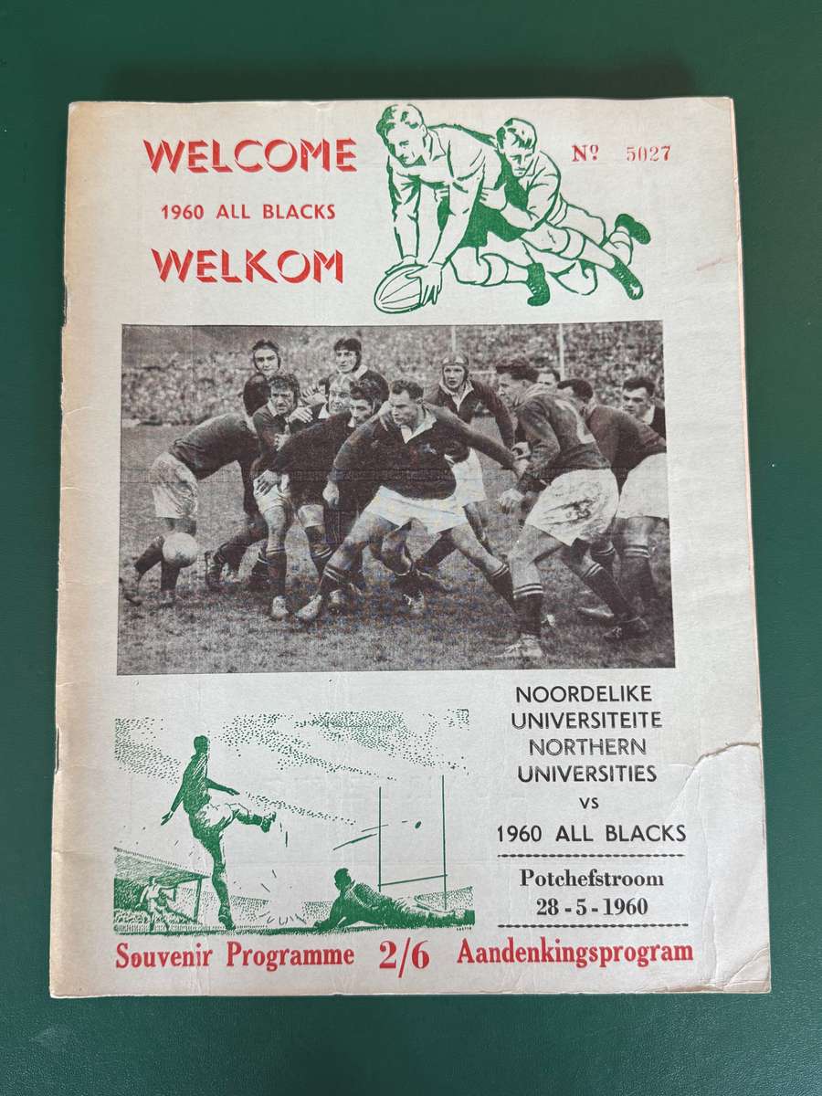 Rugby Programme - Northern-Universities vs All Blacks 28/05/1960