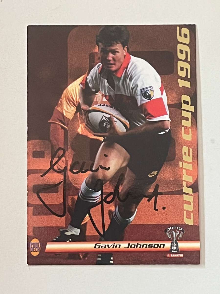 Rugby Card - *SIGNED* Gavin Johnson 1996 Sports Deck Rugby Card