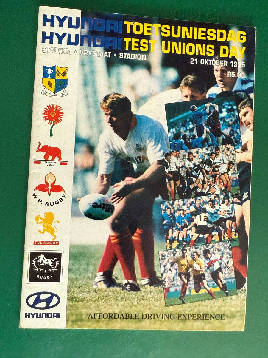Rugby Programme - *Test Union Day* Tvl vs EP/N-Tvl vs WP/Natal vs Free State 21/10/1995