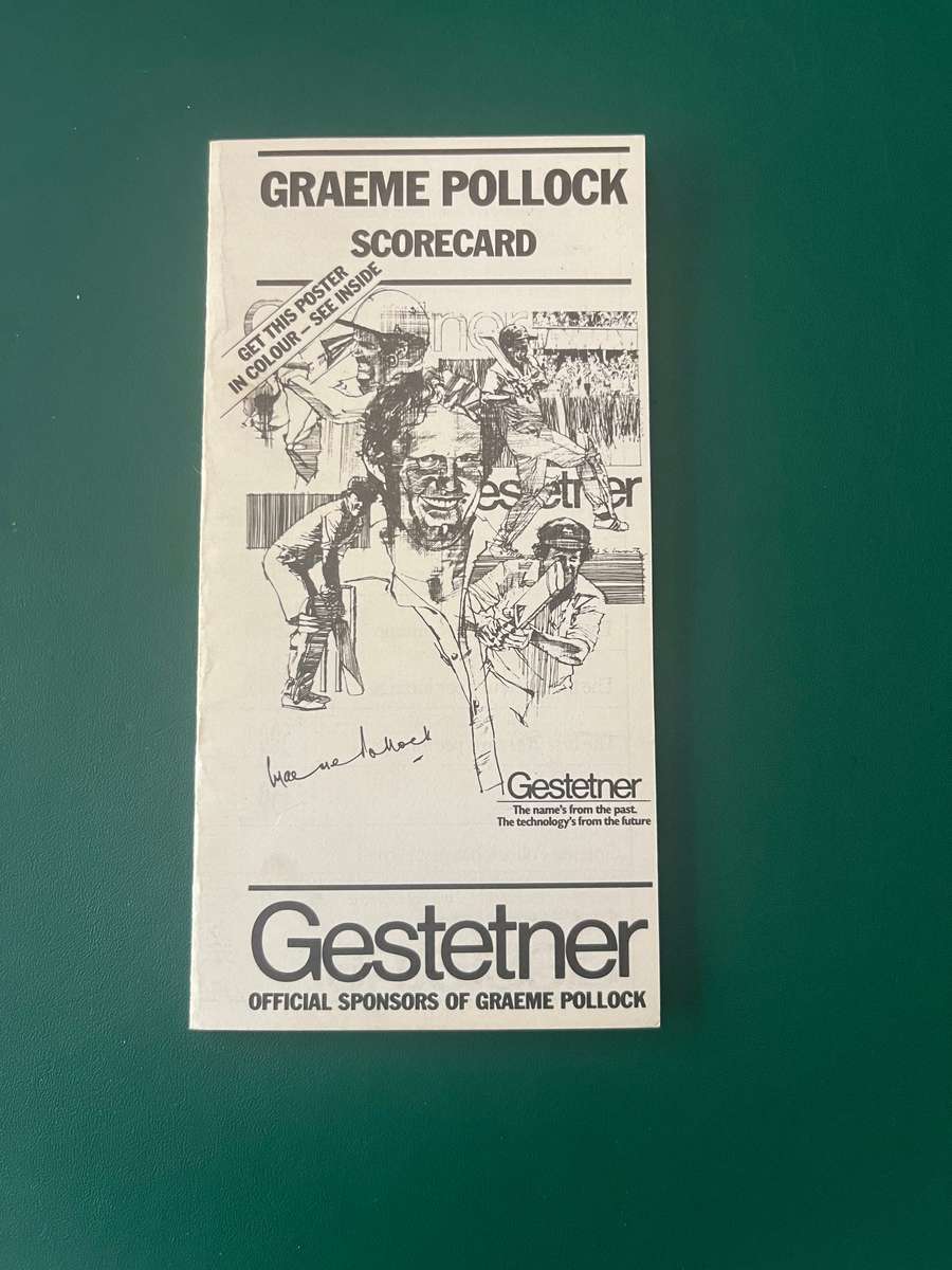Cricket - Greame Pollock Scorecard Folder