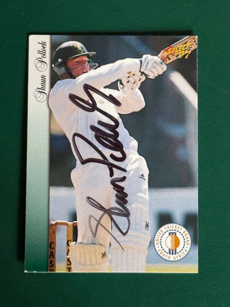 Cricket Card - *SIGNED* Shaun Pollock 1997 Select Cricket Card