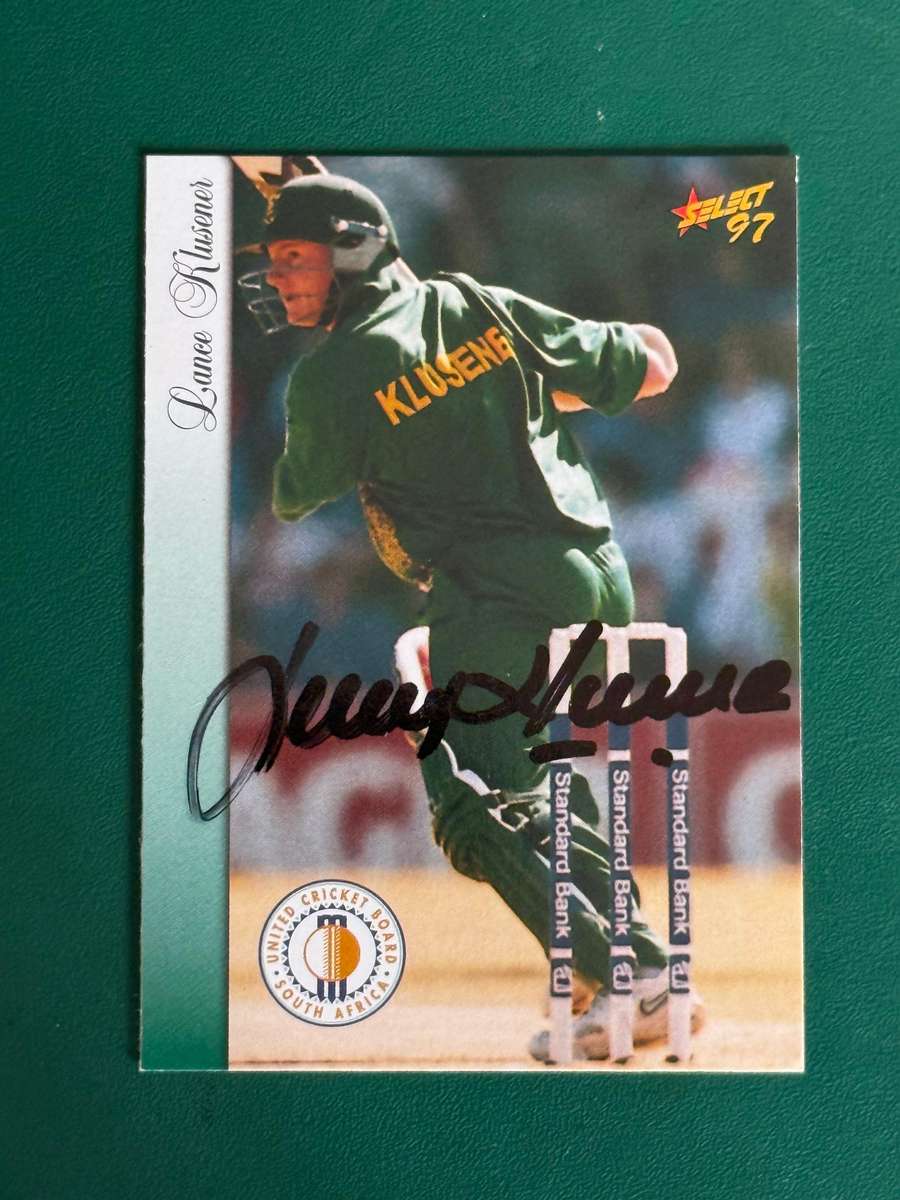 Cricket Card - *SIGNED* Lance Klusener 1997 Select Cricket Card