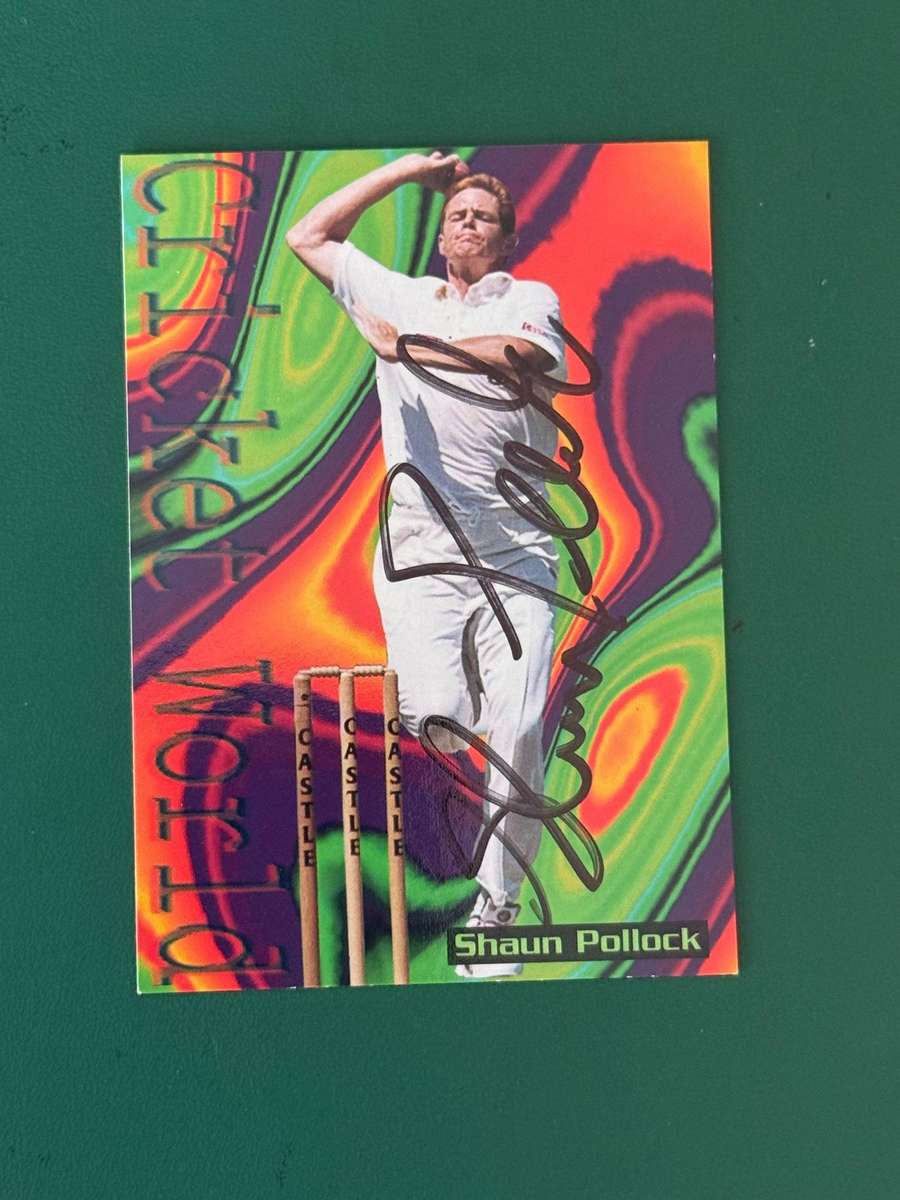 Cricket Card - *SIGNED* Shaun Pollock 1996 Sports Deck Cricket Card