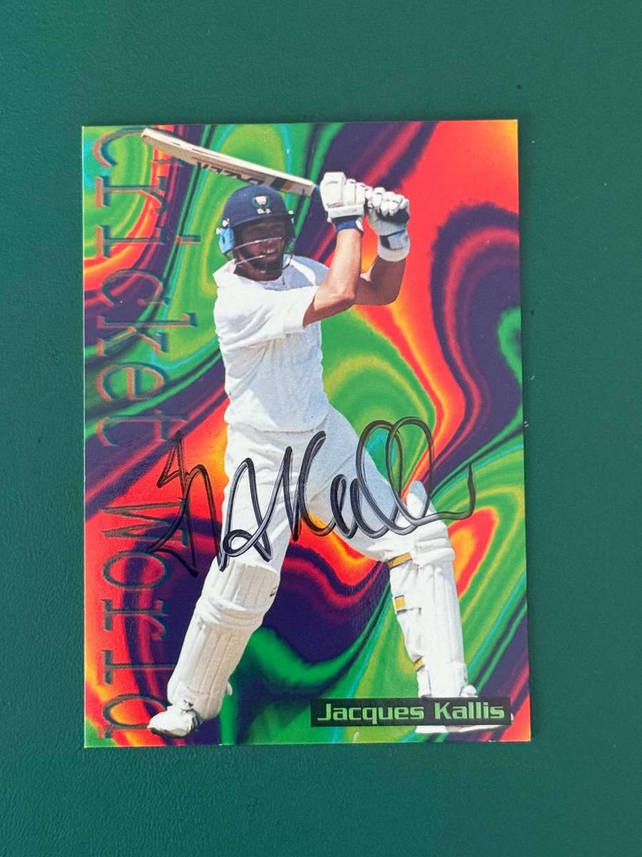 Cricket Card - *SIGNED* Jacques Kallis 1996 Sports Deck Cricket Card