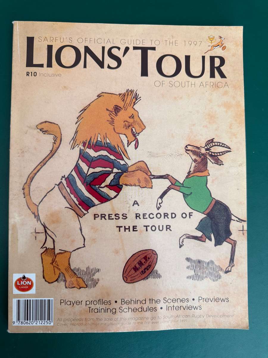 Rugby - *SIGNED* SARFUS Official Guide to the 1997 Lions Tour of South-Africa