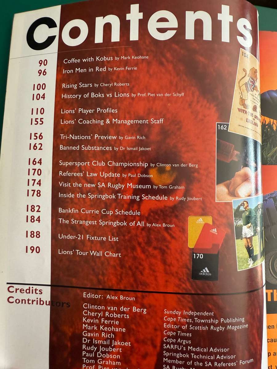 Rugby - *SIGNED* SARFUS Official Guide to the 1997 Lions Tour of South-Africa