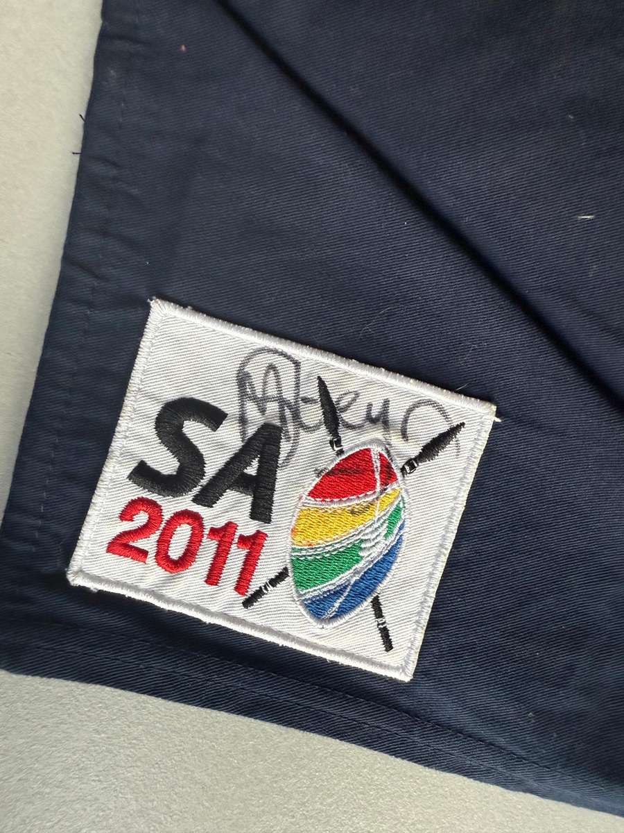 Rugby Trousers - Blue Bulls (2011) SIGNED by Morne Steyn