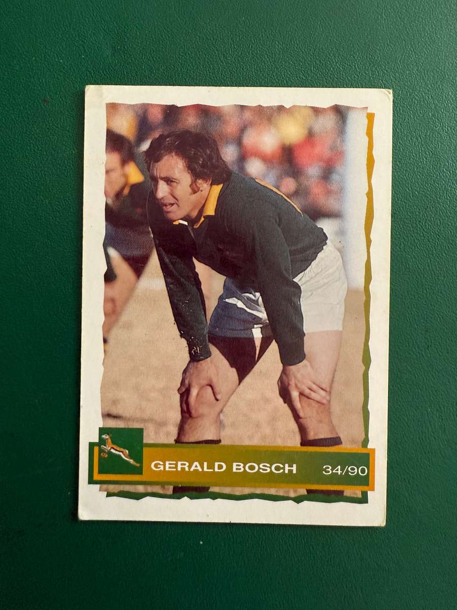 Rugby Card - Gerald Bosch (Nr34/90) 1994 Sports Deck Rugby Card