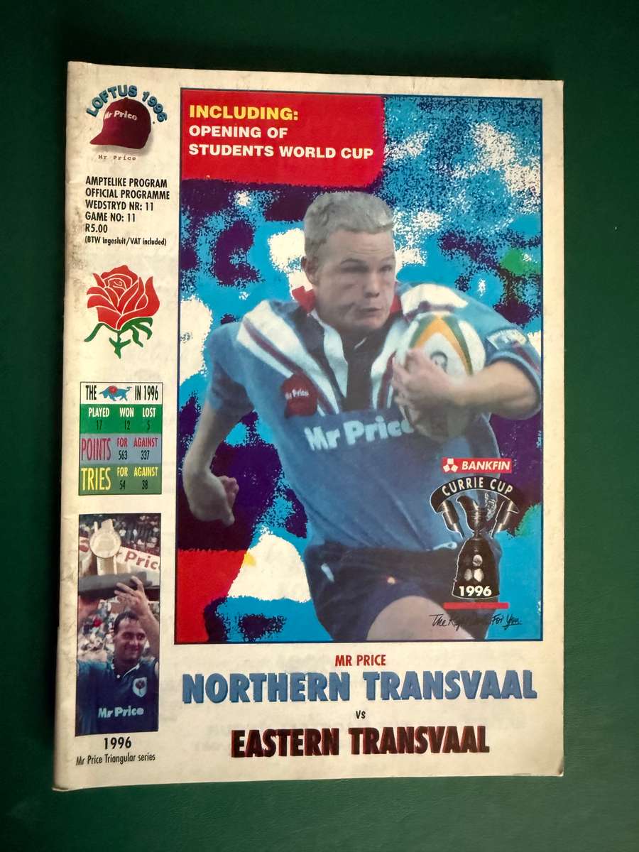 Rugby Programmes - 4 * Rugby Match Programmes (1996)