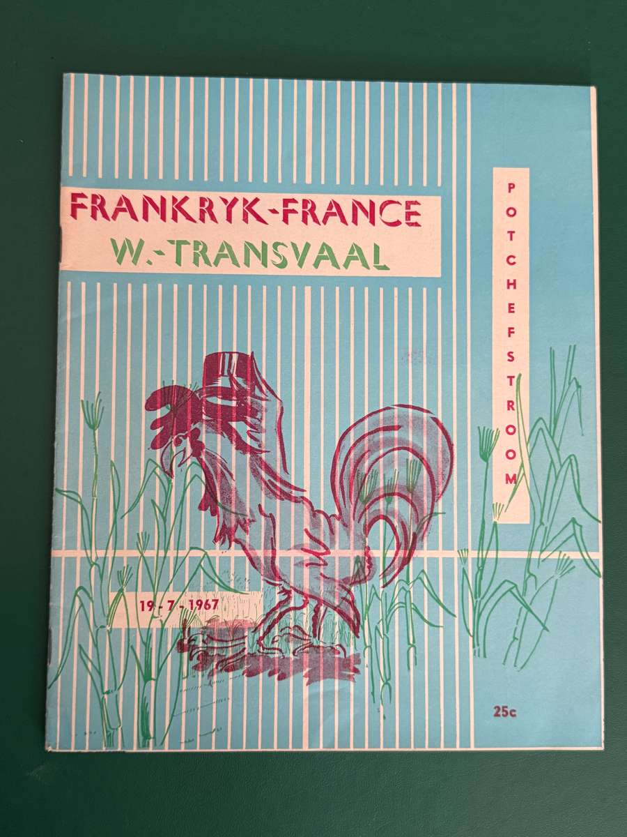 Rugby Programme - *TOUR* France vs Western-Transvaal 19/07/1967