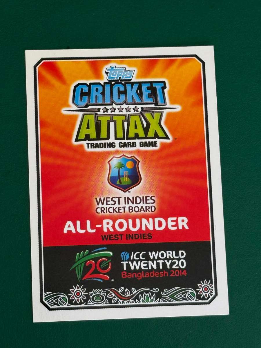 Cricket Card - *SIGNED* Chris Gayle (Nr189) Hundred Club 2014 Cricket Attax foil card