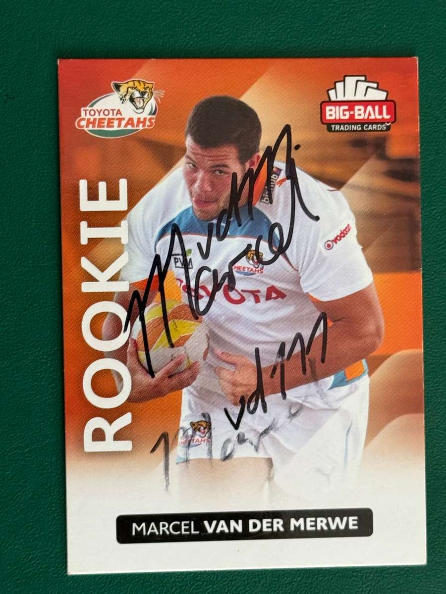 Rugby Card - *SIGNED* Marcel van der Merwe 2012 Big Ball Card