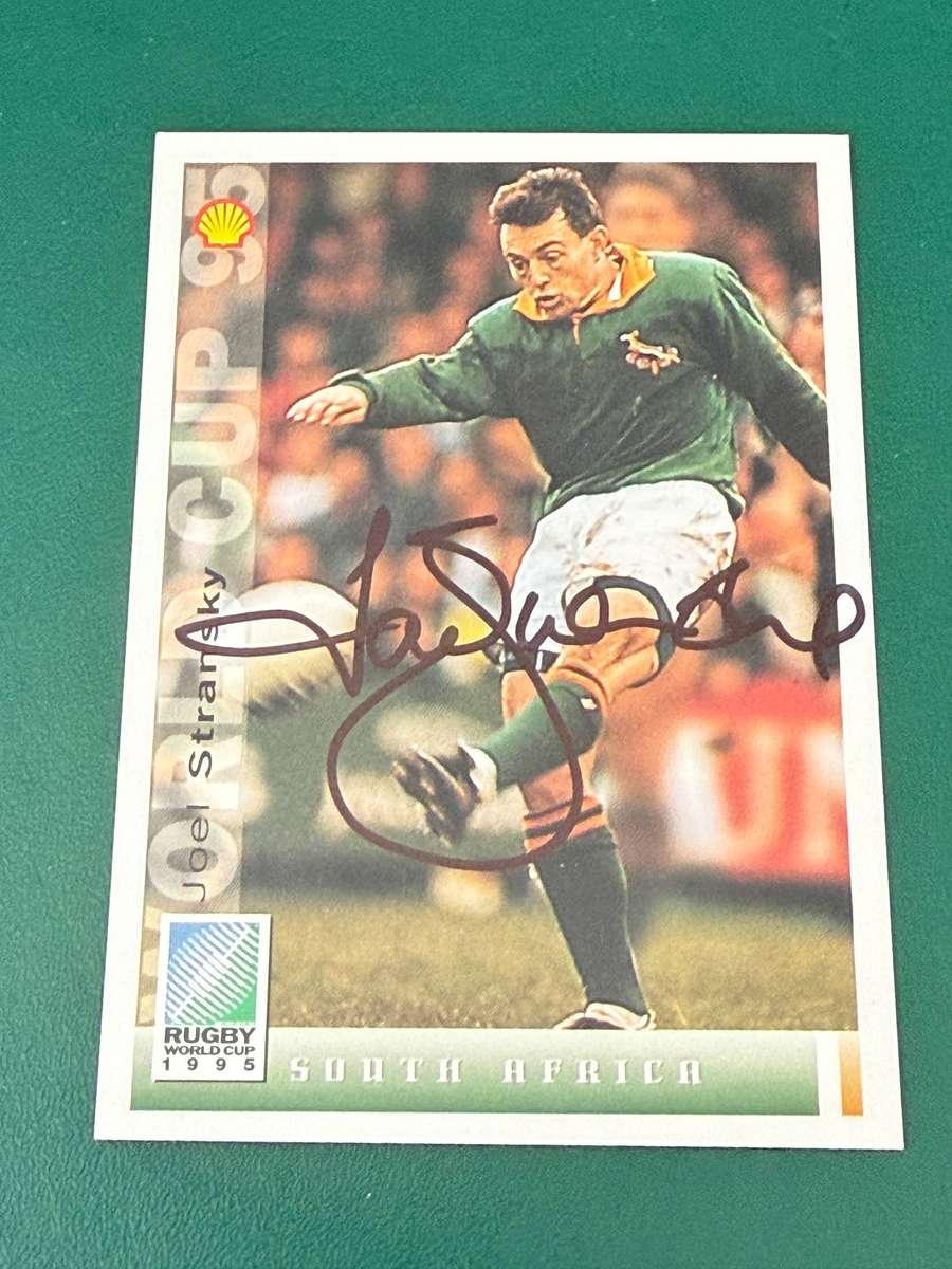Rugby Card - *SIGNED* Joel Stransky 1995 Sports Deck Rugby Card