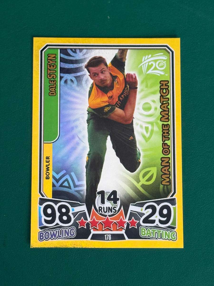 Cricket Card - Dale Steyn (Nr178) 2014 Cricket Attax foil card