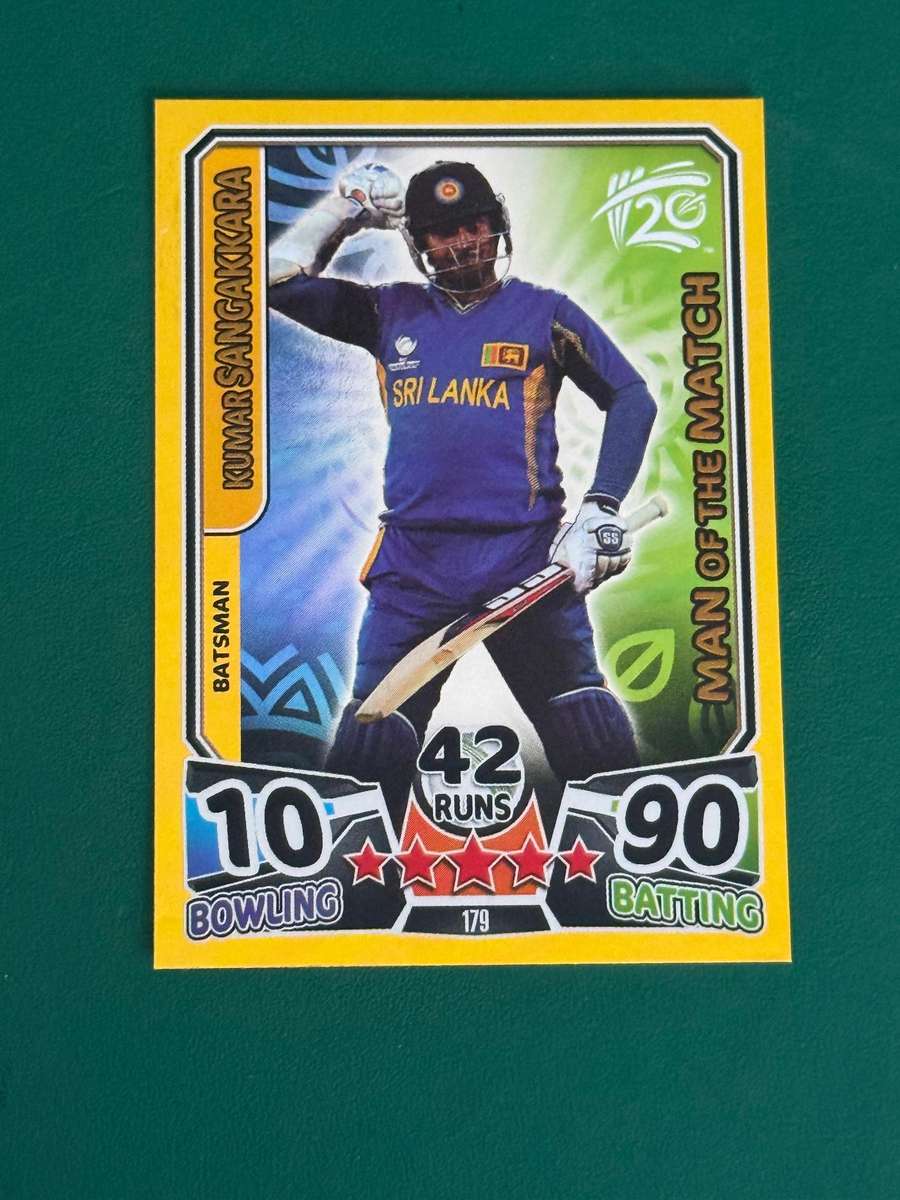 Cricket Card - Kumar Sangakkara (Nr179) 2014 Cricket Attax foil card