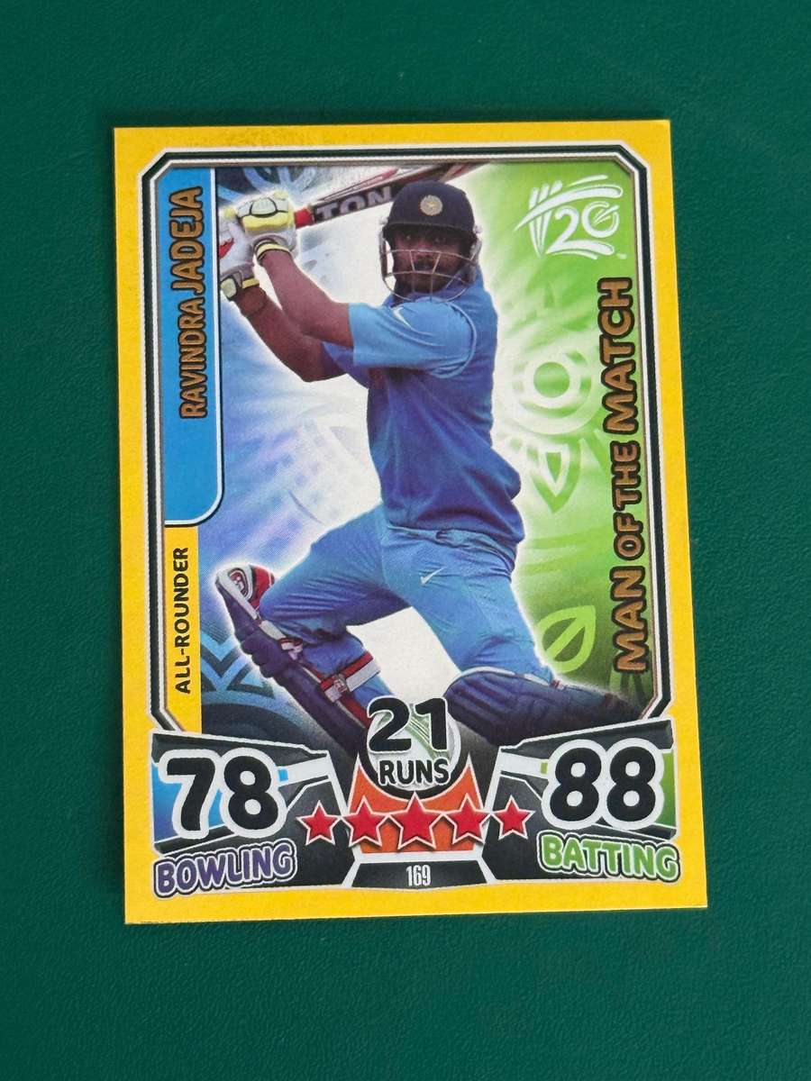 Cricket Card - Ravindra Jadeja (Nr169) 2014 Cricket Attax foil card
