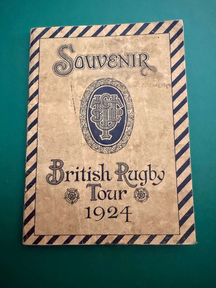 Rugby Itinerary/Souvenir - British Rugby Tour 1924