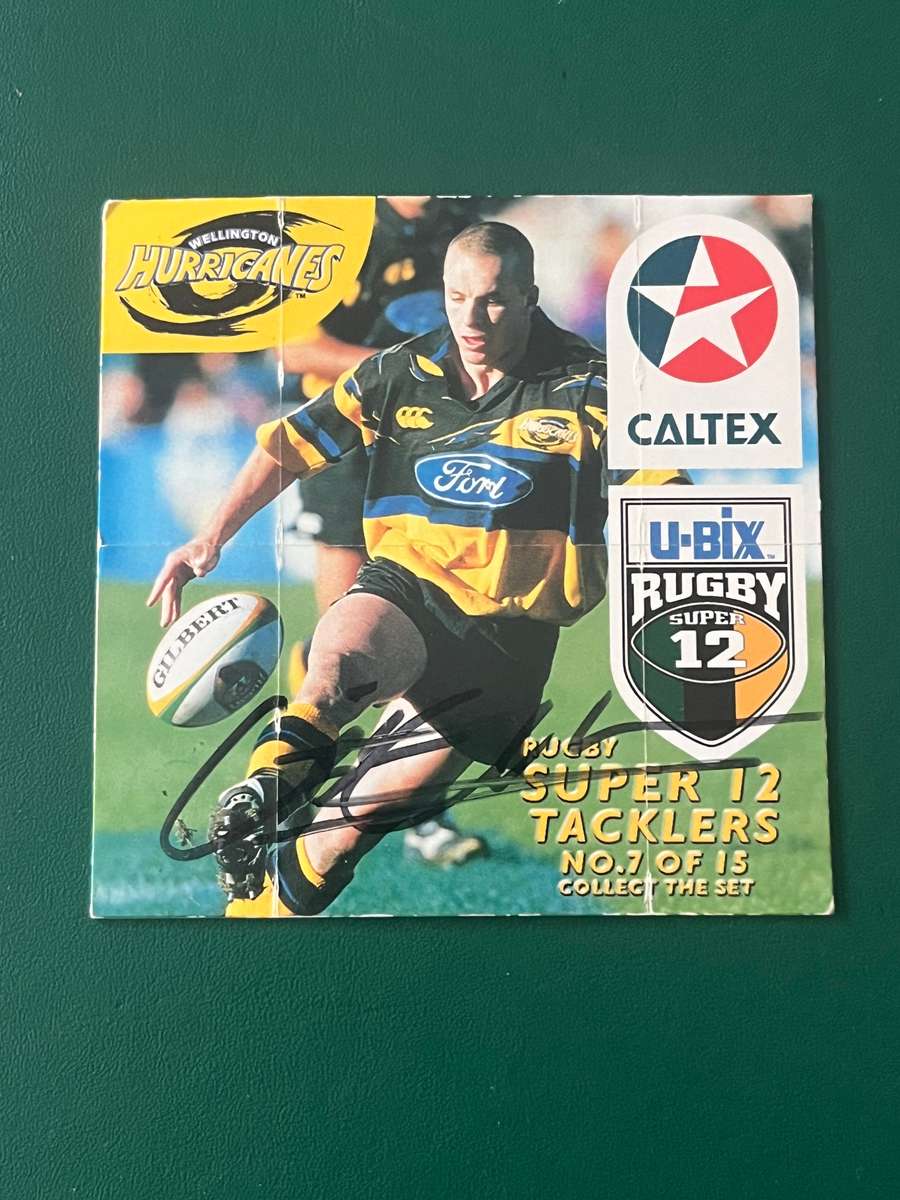 Rugby Card - *SIGNED* Christian Cullen 1999 Caltex Super 12 Card