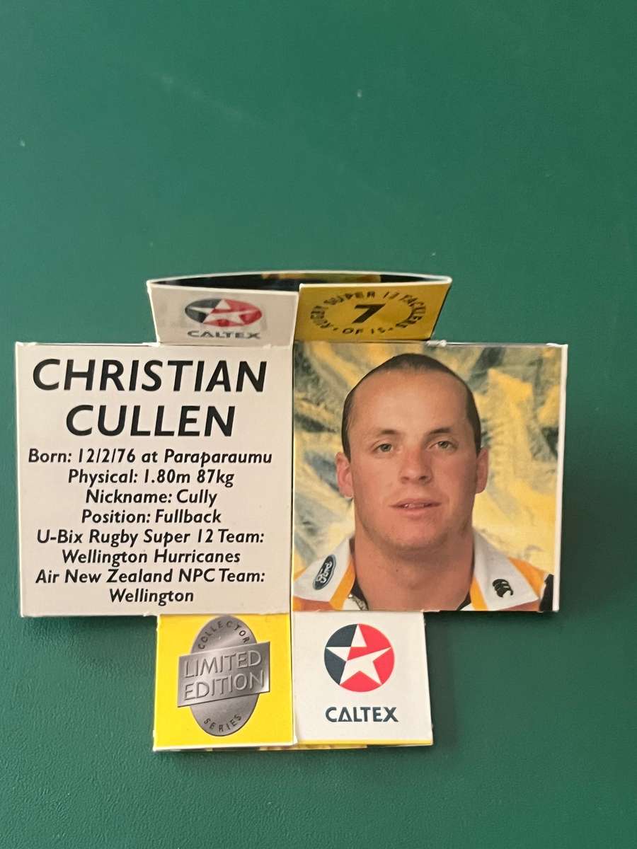 Rugby Card - *SIGNED* Christian Cullen 1999 Caltex Super 12 Card