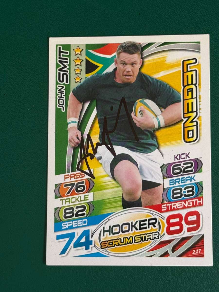 Rugby Card - *SIGNED John Smit 2015 Topps Rugby Attax Rugby Card