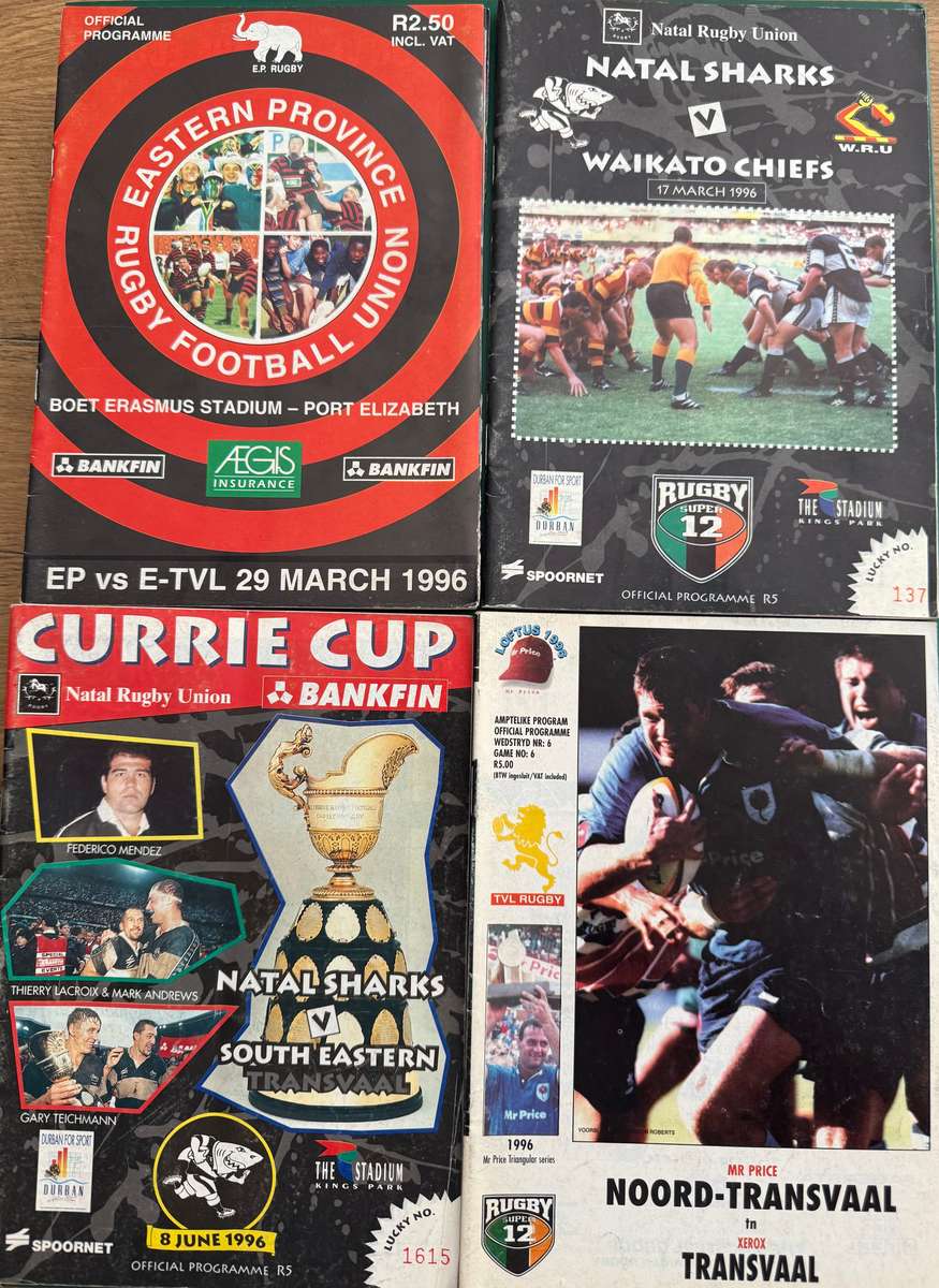 Rugby Programmes - 4 * Rugby Programmes (1996)