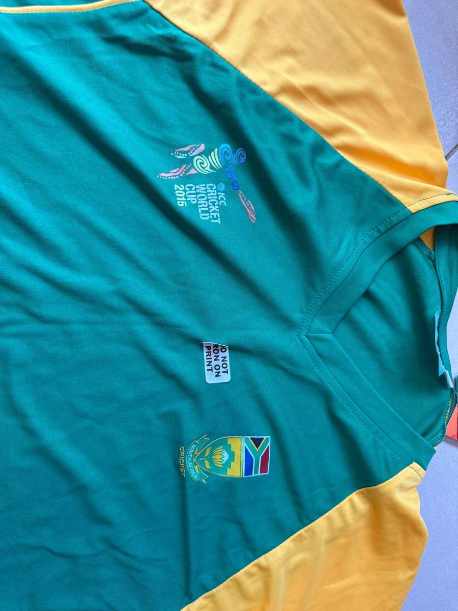 Cricket Shirt - 2015 South-Africa Cricket World Cup Shirt (With tags)