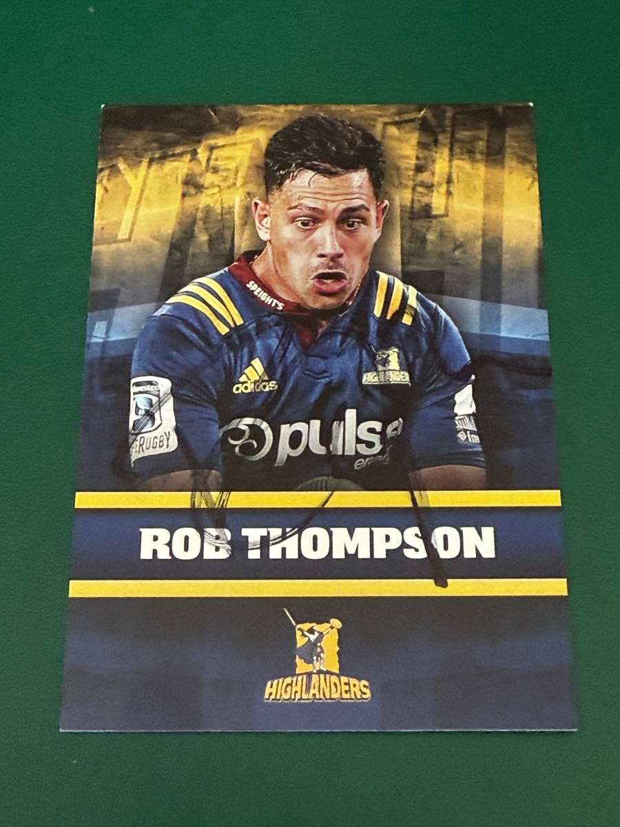 Rugby Card - *SIGNED* Rob Thompson 2017 NZ Tap and Play Rugby Card