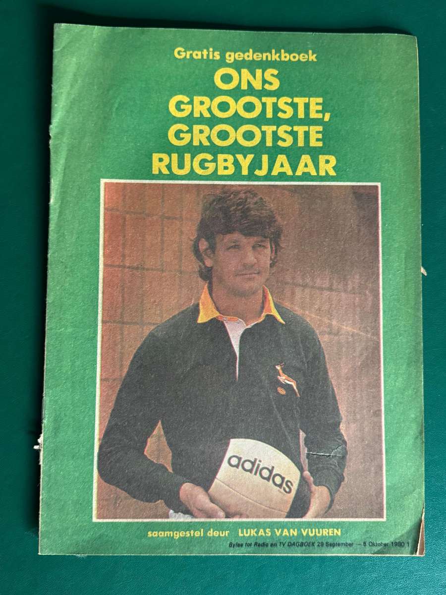 Rugby Supplement/Guide - (16 Pages) Ons Grootste Rugbyjaar 1980