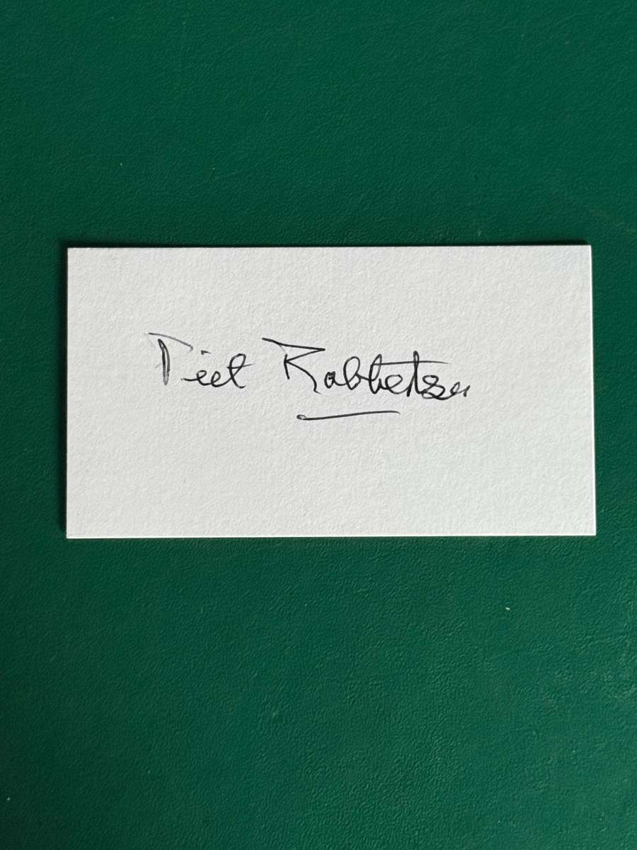 Rugby Autograph - Piet Robbertse (Skeidsregter/Referee)